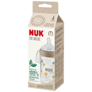 NUK | For Nature | Biberon cu tetina din silicon 260ml