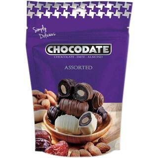 Chocodate | Curmale glazurate in ciocolata cu migdala intreaga 100g