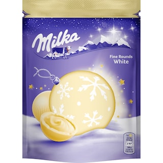 Milka | Bomboane cu crema de ciocolata alba 90g