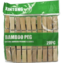 Carlige de rufe din bambus, 20 bucati