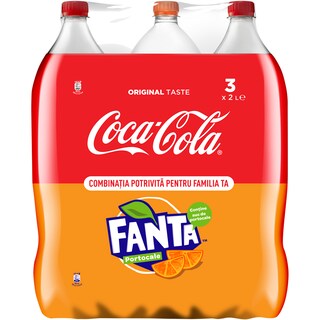 Coca-Cola Gust Original | Bautura racoritoare carbogazoasa 3x2L