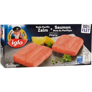 Iglo | File de somon de Pacific 5x100g