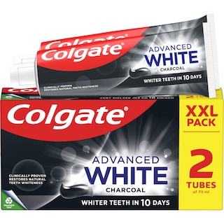 Colgate | Pasta de dinti Advanced White Charcoal 2x75ml