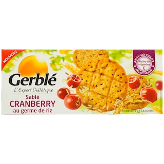 Gerble | Biscuiti cu merisoare si orez 132g