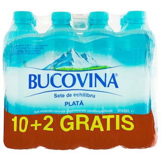 Bucovina | Apa minerala naturala oligominerala necarbogazificata 12x500ml