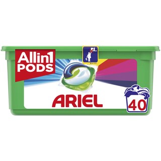 Ariel | All in 1 Pods | Detergent Touch of Lenor Color 40 capsule