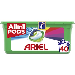 Ariel | All in 1 Pods | Detergent Touch of Lenor Color 40 capsule