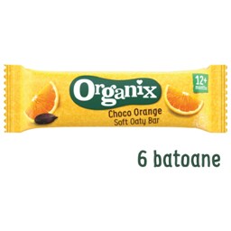 Organix | Batoane din ovaz integral cu ciocolata si portocale 6x23g