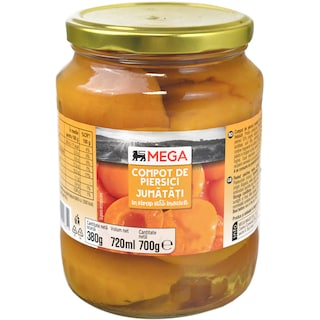 MEGA | Compot de piersici 700g