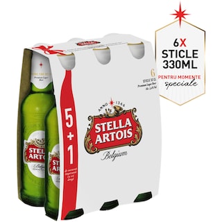 Stella Artois | Bere blonda  5+1x0.33L