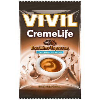 Vivil | Creme Life Classic | Bomboane fara zahar cu aroma de cafea Brasilitos 110g
