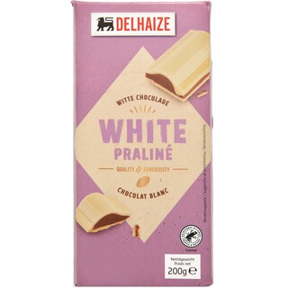 Delhaize | Ciocolata alba cu umplutura pralina 200g