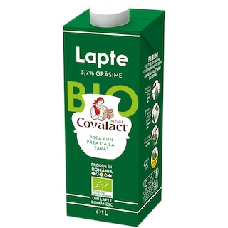 Covalact de Tara | Lapte bio 3.7% grasime 1L
