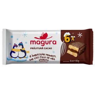 Magura | Prajitura cu crema de cacao pachet de Craciun 6x35g