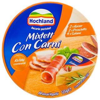 Hochland | Branza topita Mixtett Con Carni 8 triunghiuri 125g