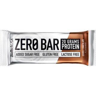 Zero Bar | Baton proteic, cu indulcitor, cu aroma de ciocolata dubla 50g