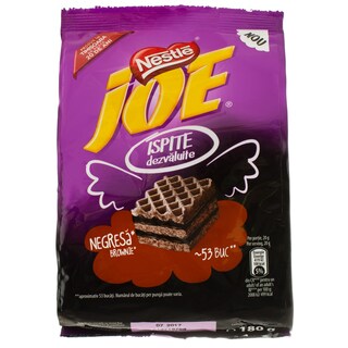 Joe | Ispite dezvaluite | Napolitane cu cacao si crema de negresa 180g