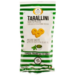 Terre di Puglia | Covrigei cu aroma de pesto si ulei de masline extravirgin 80g