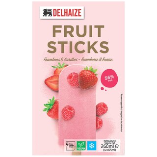 Delhaize | Sorbet cu zmeura si capsuni 4x65ml