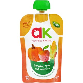 Annabel Karmel | Piure pentru copii cu dovleac, mar si porumb dulce bio 100g