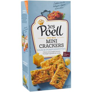 Jos Poell | Mini crackers cu cascaval si seminte de dovleac 90g