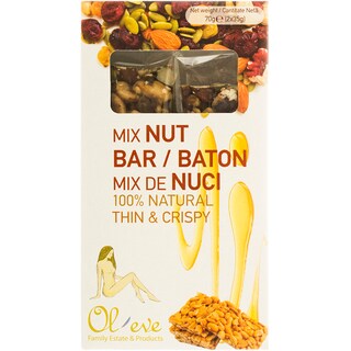 Ol'eve | Baton cu mix de nuci si migdale 70g