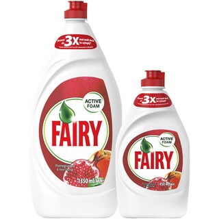 Fairy | Pachet: Detergent de vase Pomegranate&Orange 1.3l + 450ml