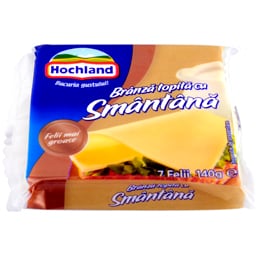 Branza topita cu smantana, felii 140g