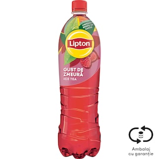 Lipton | Ice Tea | Bautura racoritoare cu ceai negru si suc de zmeura 1.5L