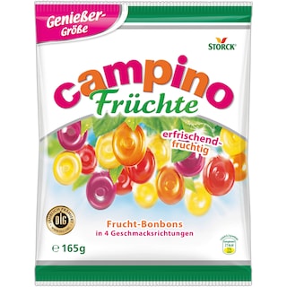 Campino | Bomboane cu arome de fructe 165g