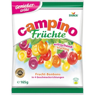 Campino | Bomboane cu arome de fructe 165g