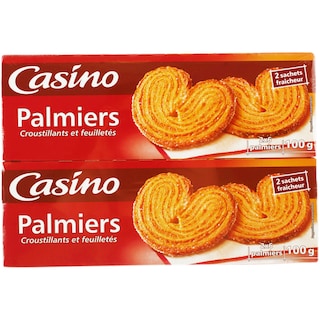 Casino | Fursecuri palmier 2 bucati 2x100g