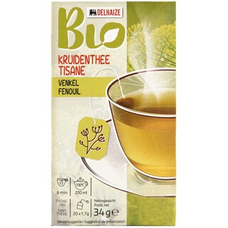 Delhaize Bio | Ceai bio de fenicul 20x1.7g