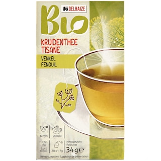Delhaize Bio | Ceai bio de fenicul 20x1.7g
