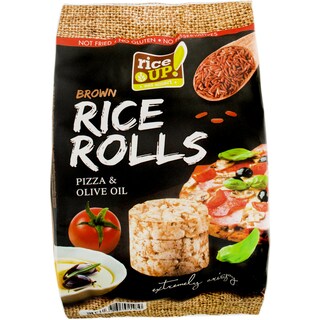 Rice Up | Mini rondele din orez brun integral cu pizza si ulei de masline 50g
