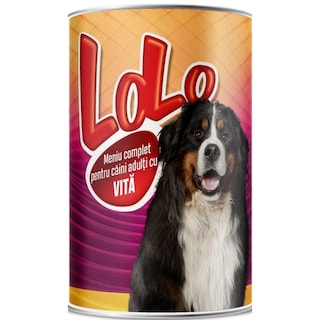 Lolo | Hrana umeda pentru caini adulti, cu vita 1240g