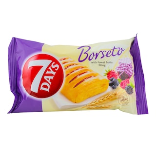 7Days | Borseto | Croissant cu crema fructe padure 80g