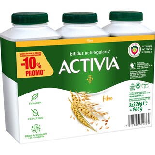 Activia | Iaurt de baut fibre 3x320g