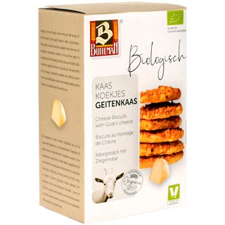 Buiteman | Biscuiti organici cu branza de capra 75g
