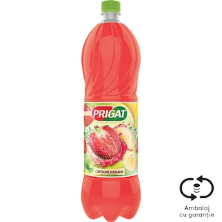 Prigat | Bautura racoritoare cu piure de banane si de capsuni 1.75L