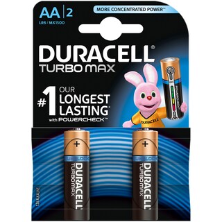 Duracell | Baterii AA LR6/ MX1500 1.5V Alkaline Turbo Max 2 bucati