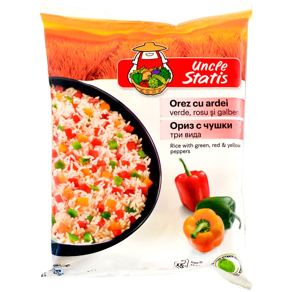 Uncle Statis Orez cu legume congelate 450g Megaimage