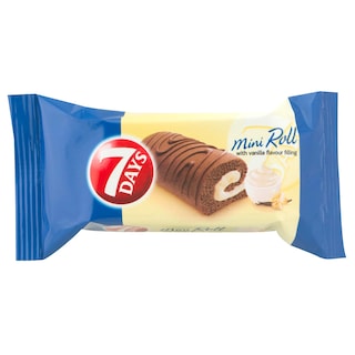 7Days | Mini Roll | Mini rulada cu umplutura de vanilie 30g