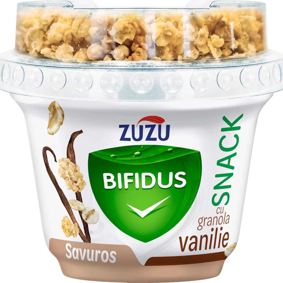 Zuzu | Iaurt Snack cu granola vanilie 158g | Mega-image