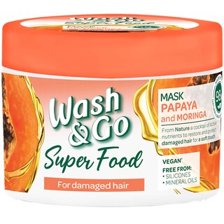 Wash&Go | Masca de par Super Food Papaya si Moringa 300ml