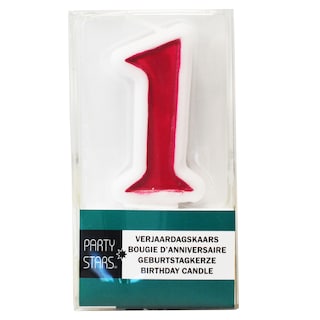 Party Stars | Lumanare aniversara cifra 1