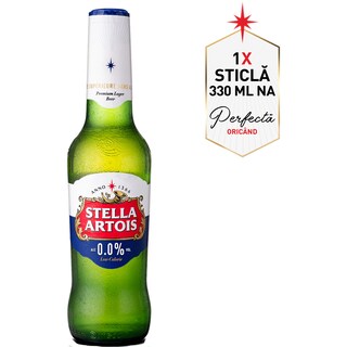 Stella Artois | Bere blonda fara alcool 0.33L