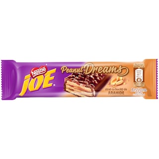 Joe | Dreams | Napolitane cu crema de arahide, in invelis de ciocolata 31g
