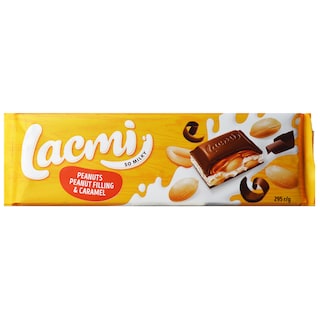 Lacmi | Ciocolata cu lapte, arahide si caramel 295g