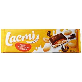 Ciocolata cu lapte, arahide si caramel 295g
